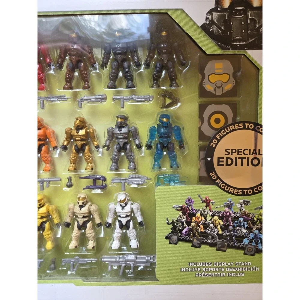 Halo Mega Bloks Spartan Tribute Pack Special Edition 20 Mini Figures Complete
